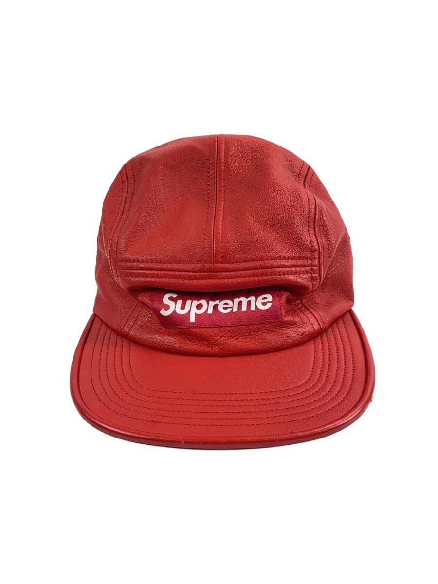 【中古】Supreme◆16FW/旗がしら/なめし革/RED/無地/メンズ//【服飾雑貨他】