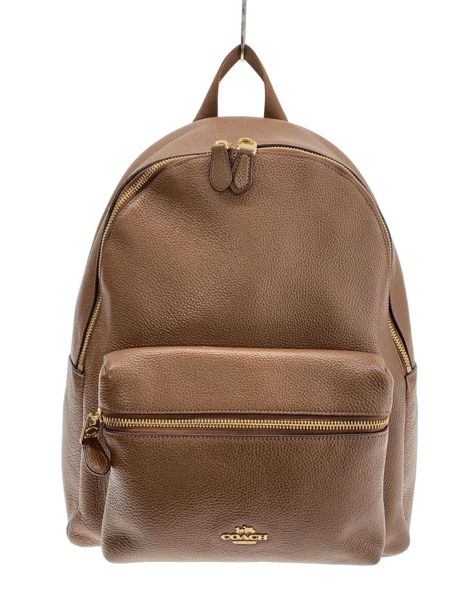 【中古】COACH◆リュック/レザー/BRW/無地/f38288【バッグ】|2nd STREET 店
