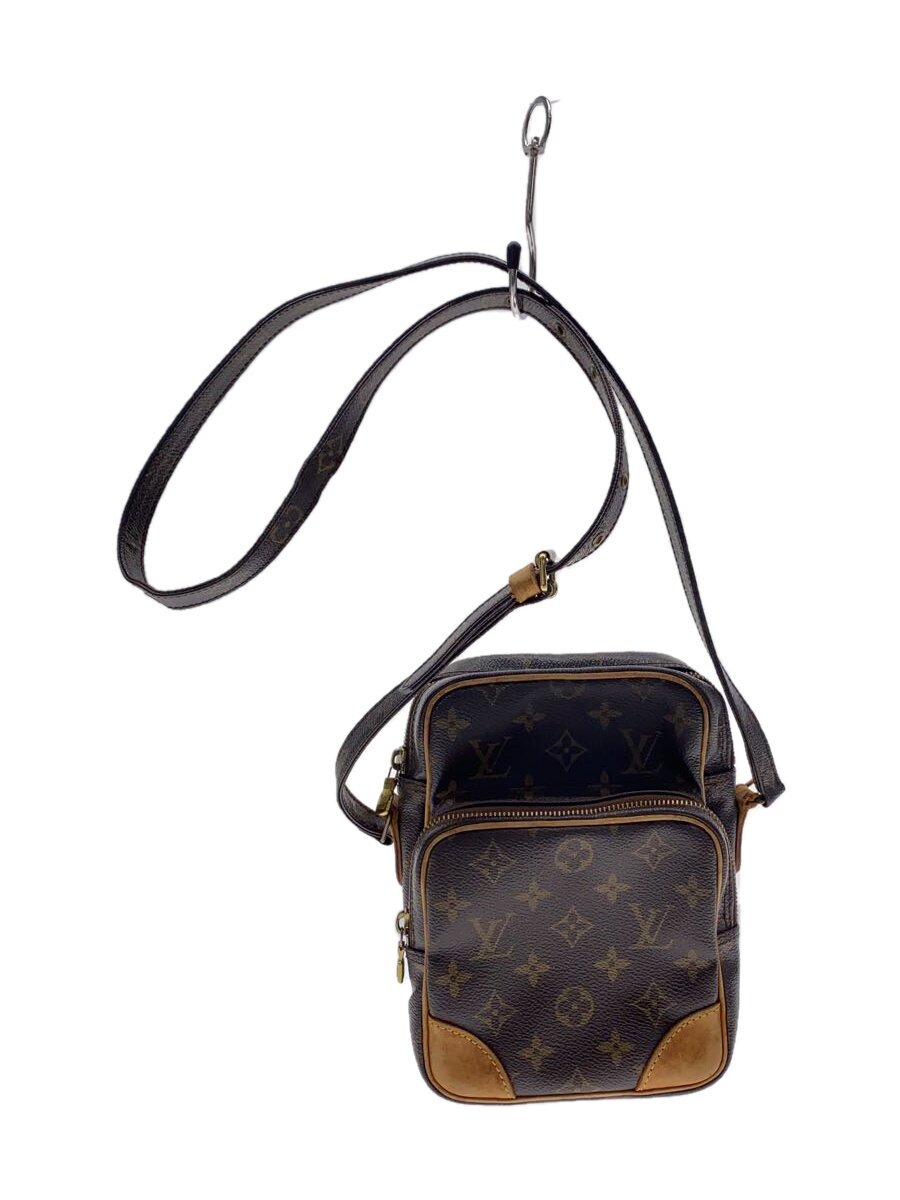 【中古】LOUIS VUITTON◆アマゾン_モノグラム・帆布_BRW/PVC/BRW/モノグラム【御徒面子】
