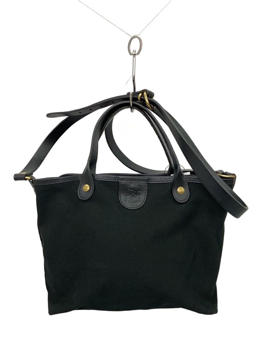 【中古】IL BISONTE◆トートバッグ/キャンバス/ブラック【バッグ】|2nd STREET 店