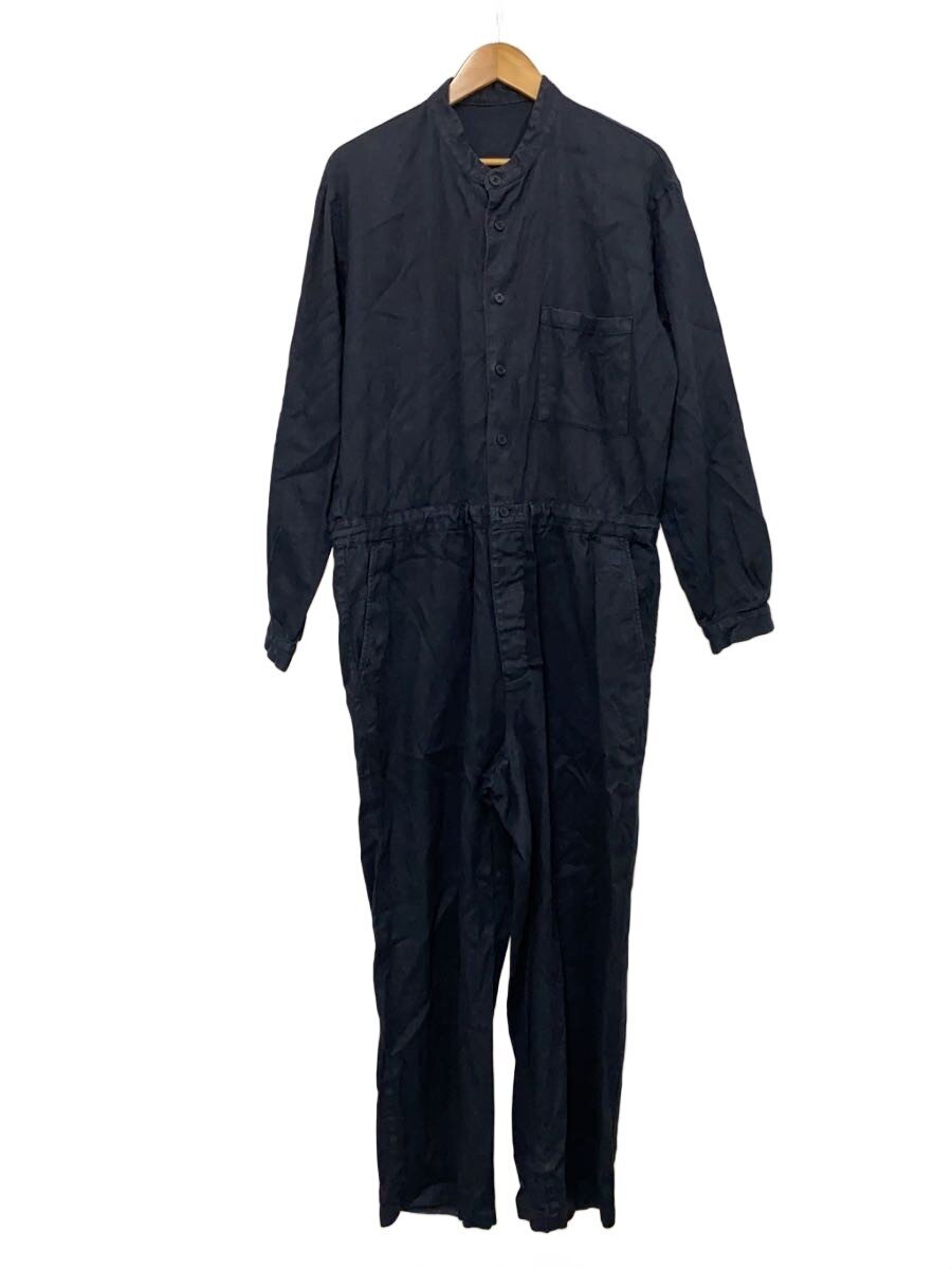 【中古】nest robe CONFECT◆オールインワン/4/リネン/BLK/無地/02211-0005/UpcycleLino/ツイルオールインワン【メンズウェア】