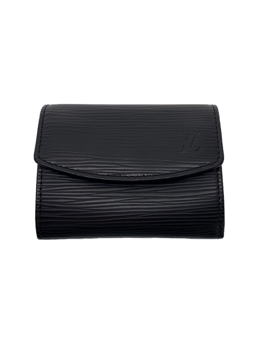 【中古】LOUIS VUITTON◆ポルト・モネ・サーンプル_エピ_BLK/レザー/BLK/メンズ【服飾雑貨他】｜2ｎｄ STREET 店