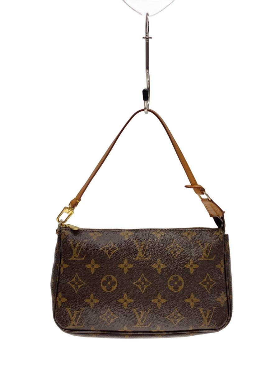 【中古】LOUIS VUITTON◆2)ポシェット・アクセソワール_モノグラム・キャンバス/PVC/BRW/総柄【バッグ】｜2ｎｄ STREET 店