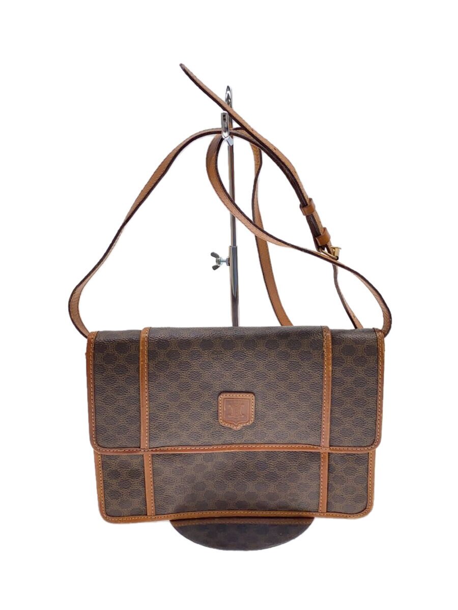【中古】CELINE◆ショルダーバッグ/PVC/BRW/総柄/マカダム柄//【バッグ】|2nd STREET 店