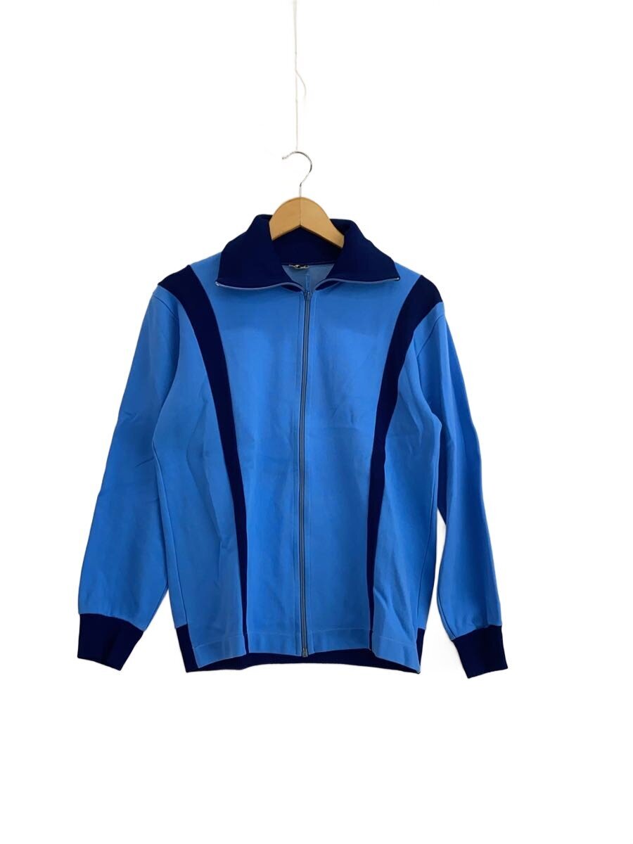 【中古】PUMA◆ティーシャツ/5/ナイロン/青碧/無地/西ドイツ/60s/目つき/口つき/肉付きそのとおり【メンズウェア】