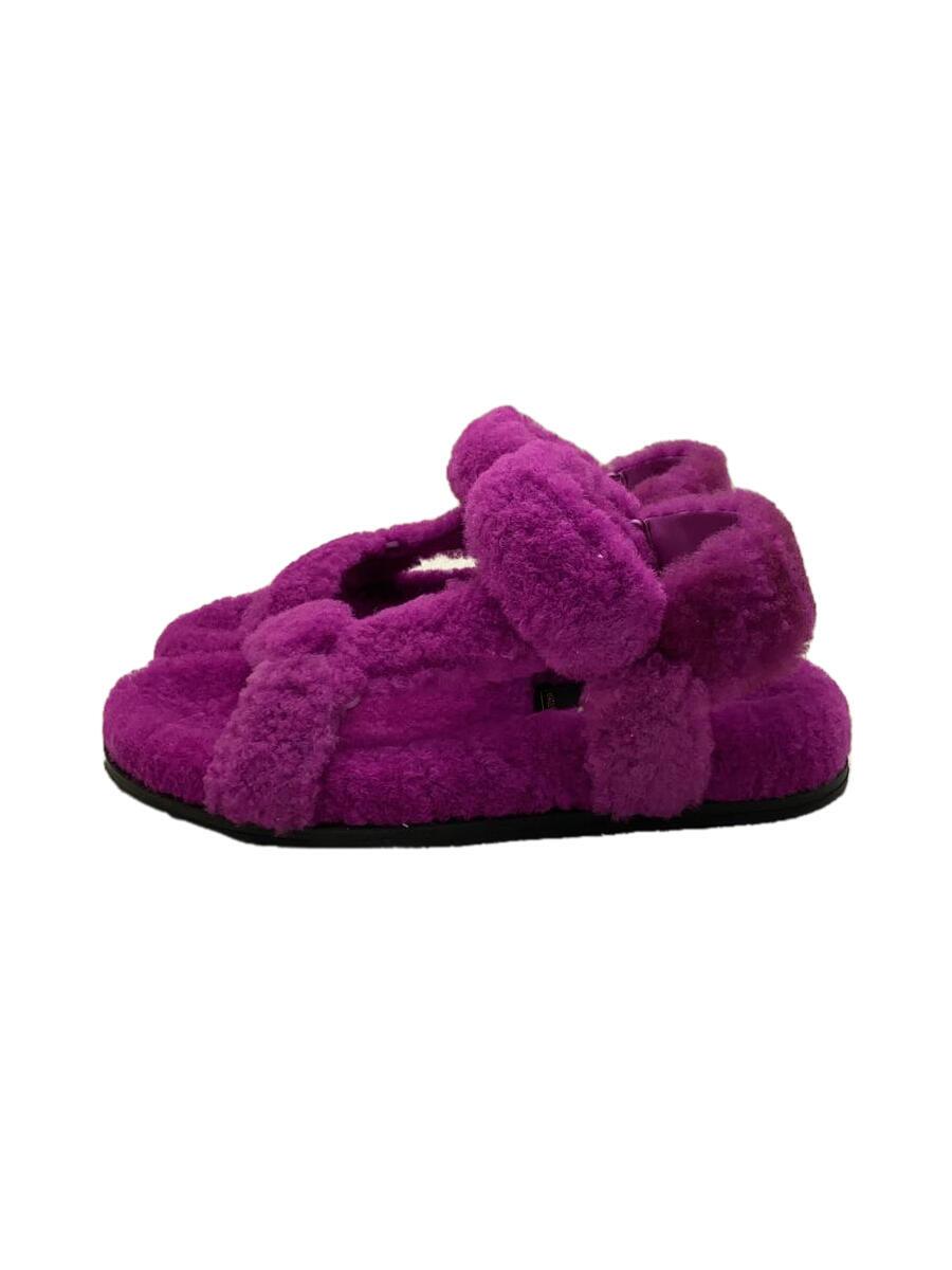 【中古】FENDI◆サンダル/36/パープル/フェンディ【シューズ】