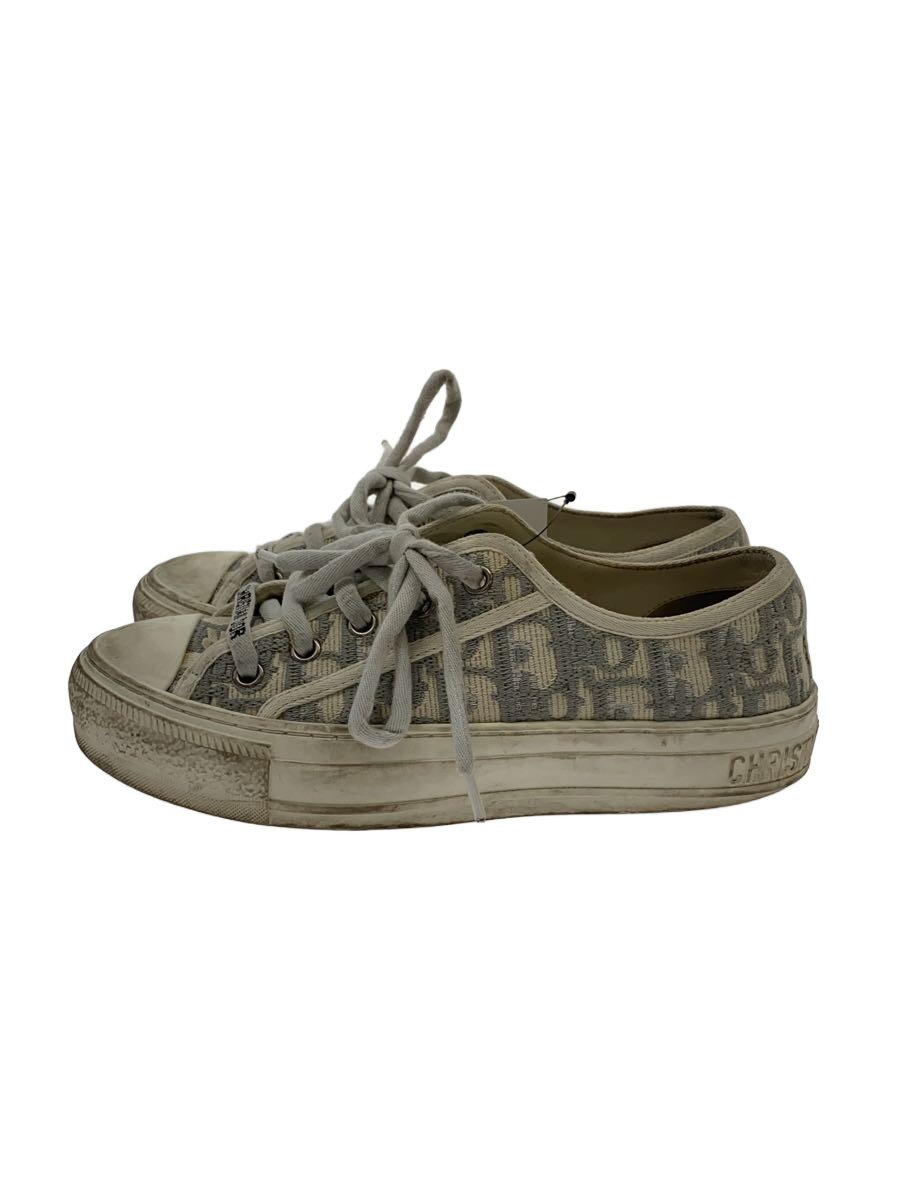 【中古】Christian Dior◆ローカットスニーカー/35.5/WHT/帆布【シューズ】