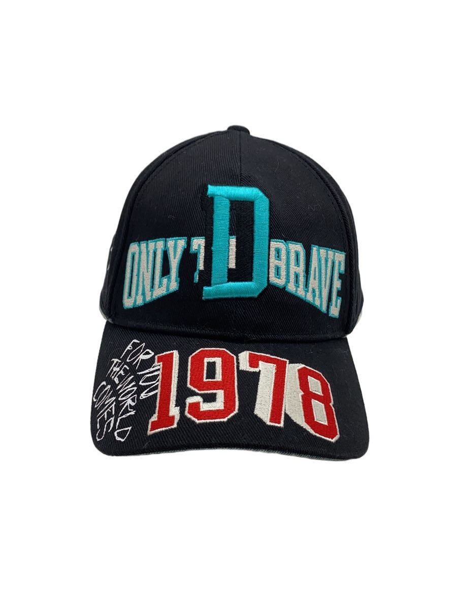 【中古】DIESEL◆鳥打ち帽/--/綿織物/BLK/総柄/メンズ/84720043/Baseballcapwithlayere【服飾雑貨他】