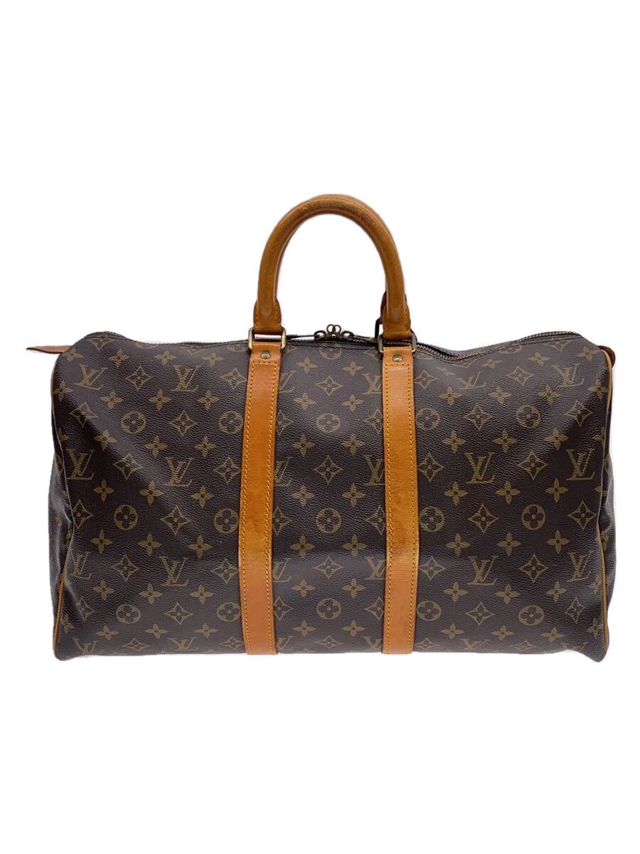 【中古】LOUIS VUITTON◆キーポル45_モノグラム・帆布/PVC/BRW【御徒面子】