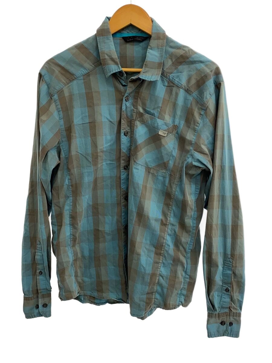 【中古】ARC’TERYX◆長袖プルオーバー/--/綿織物/BLU/読み合わせる/12382-70400-05/14【メンズウェア】