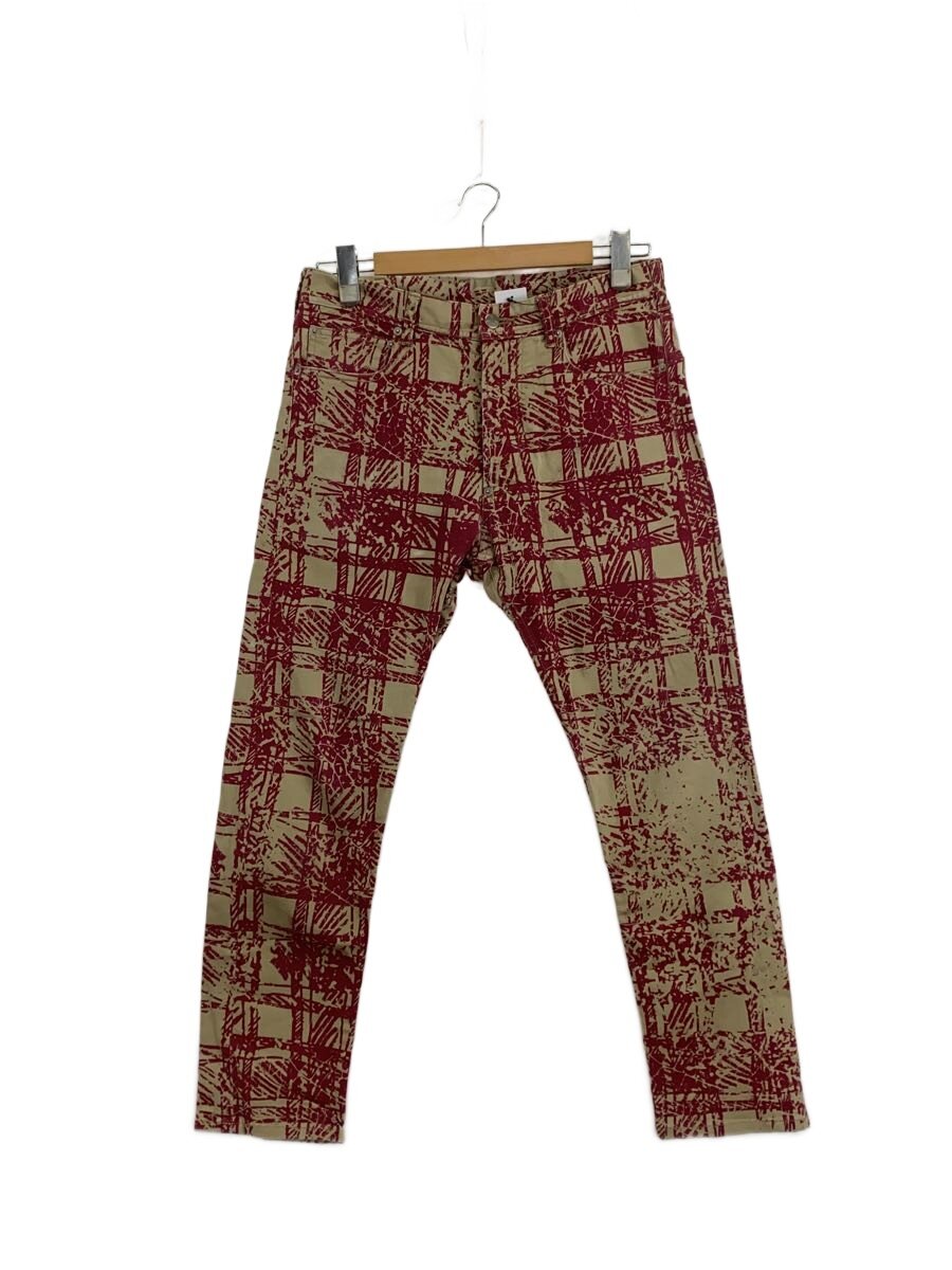 【中古】Vivienne Westwood MAN◆下つ方/46/綿織物/RED/総柄/VW-V1-72060【メンズウェア】
