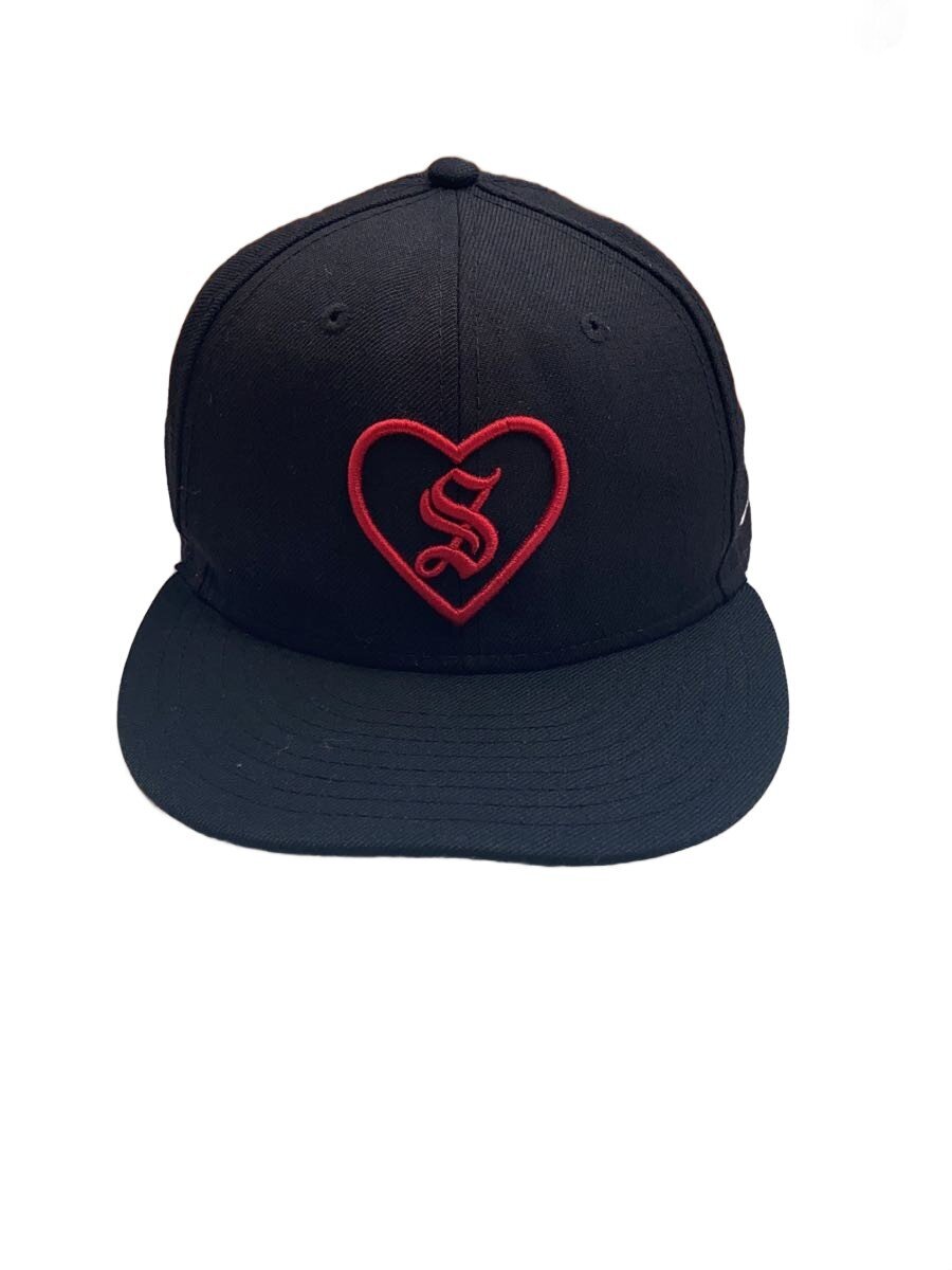 【中古】Supreme◆17FW/Heart/旗がしら/7 3/8/羊毛/BLK/メンズ【服飾雑貨他】
