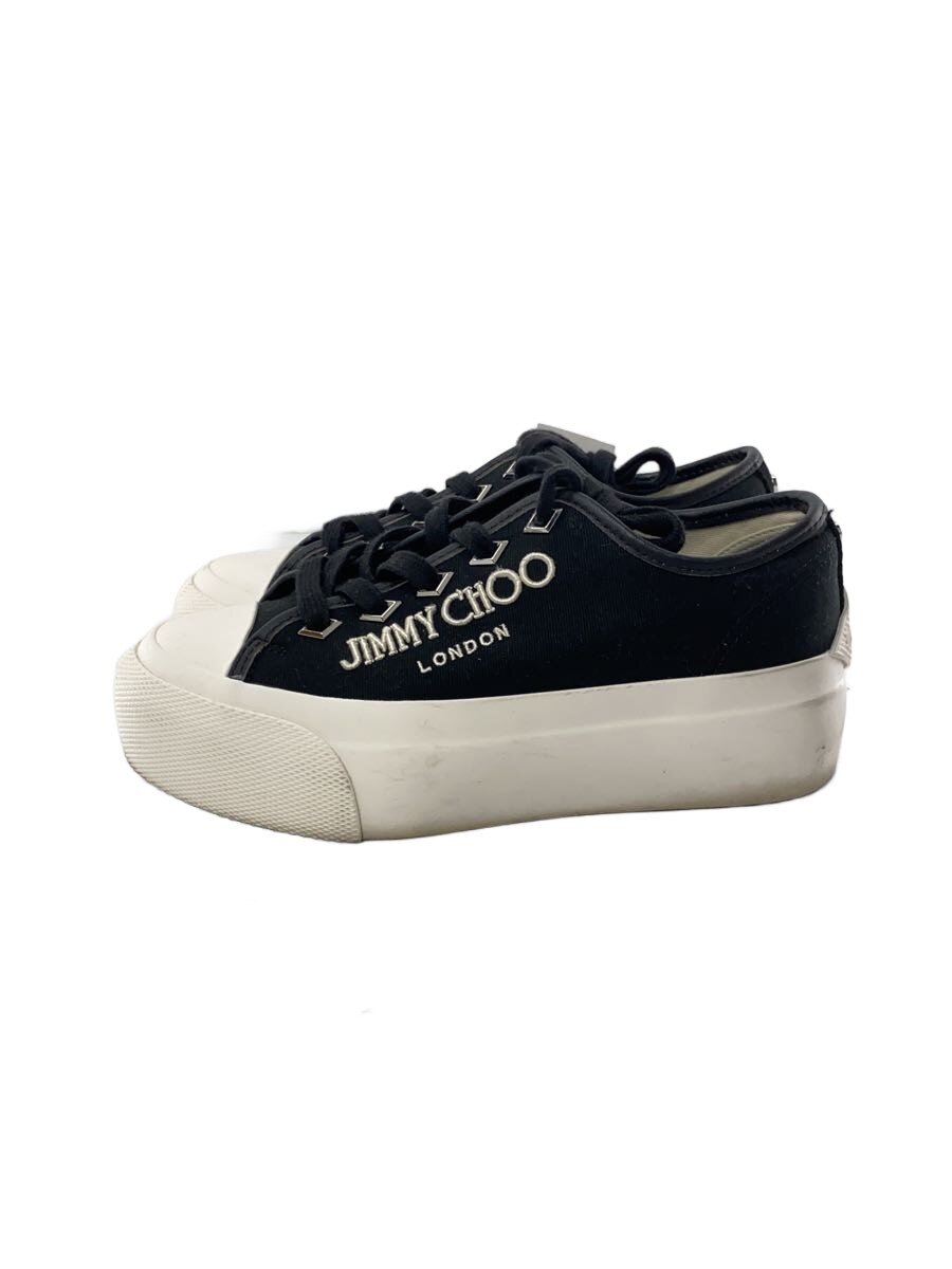 【中古】JIMMY CHOO◆ローカットスニーカー/35/黒いこと/JIMMY CHOO ジミーチュウ【シューズ】