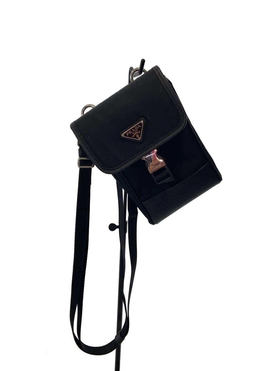 【中古】PRADA◆トライアングルナイロンミニショルダーバッグ/ナイロン/BLK/2ZH109箱有【バッグ】|2nd STREET 店