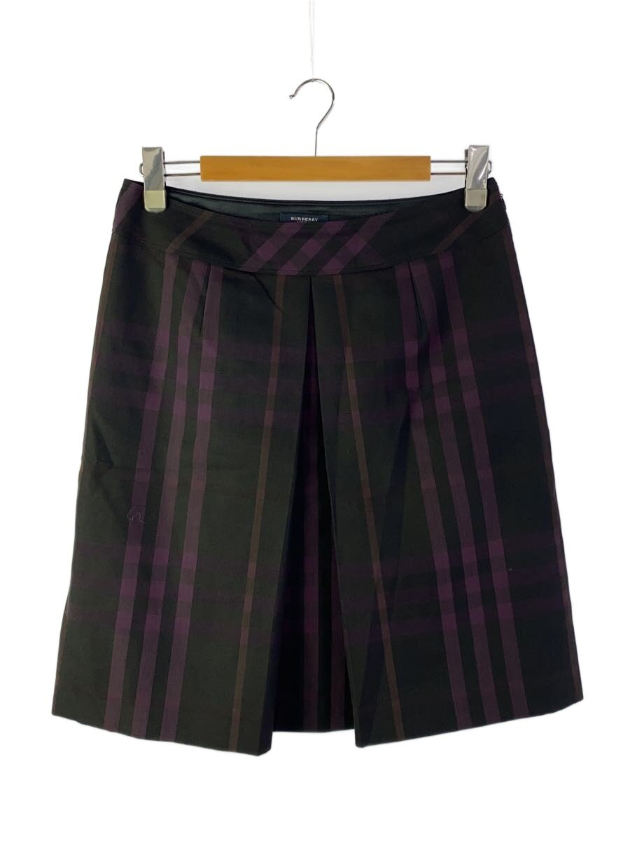 【中古】BURBERRY LONDON◆I/スコート/--/羊毛/BLK/照合のしるし/B2S21-284-18【レディース御召しもの】