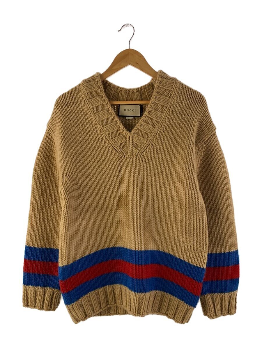 【中古】GUCCI◆ニット・セーター(厚手)/S/ウール/BEG/715291//【メンズウェア】|2nd STREET 店