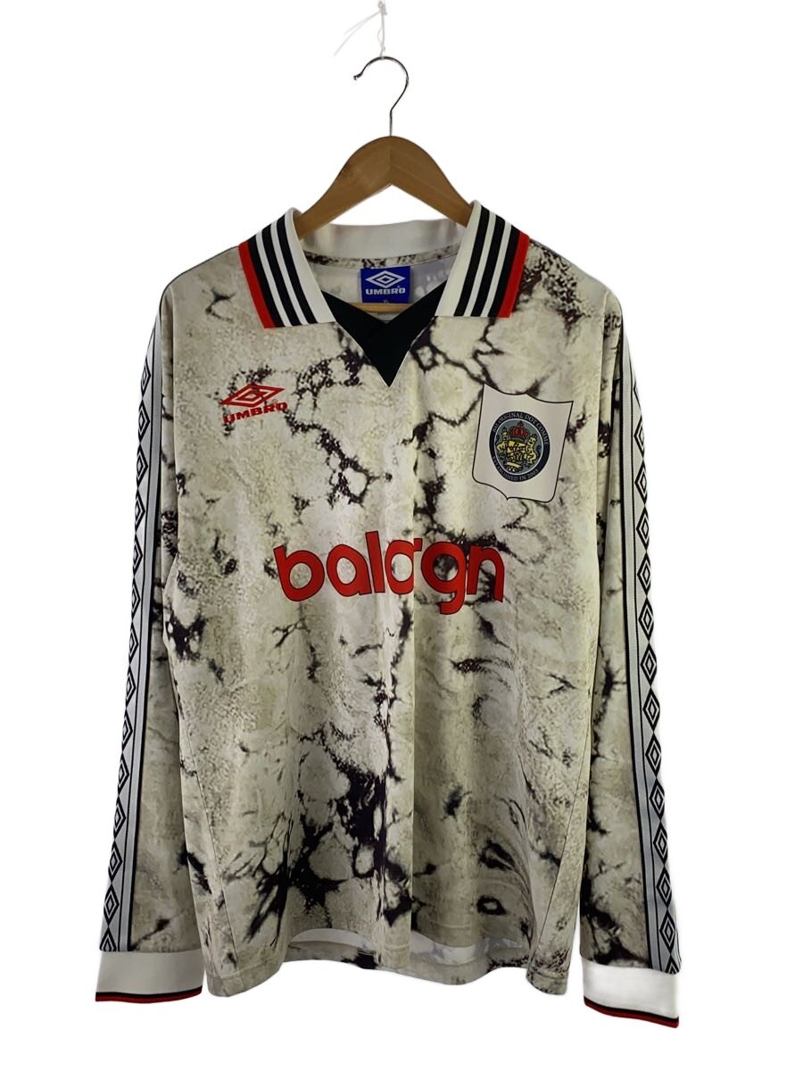 【中古】UMBRO◆長袖プルオーバー/XL/ポリエステル/WHT//【メンズウェア】