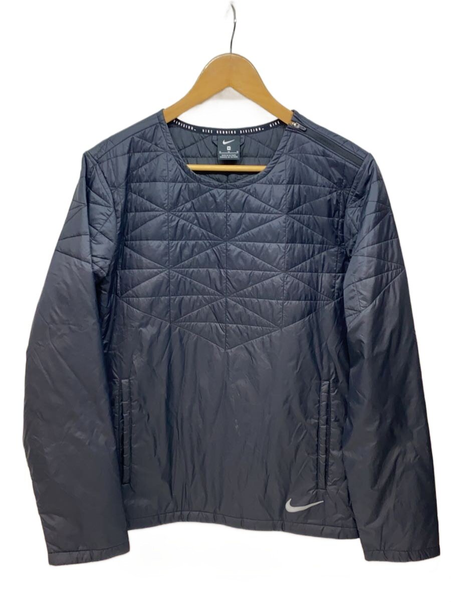 【中古】NIKE◆ランニングジャケット/キルティングプルオーバー/M/929823-010【スポーツ】