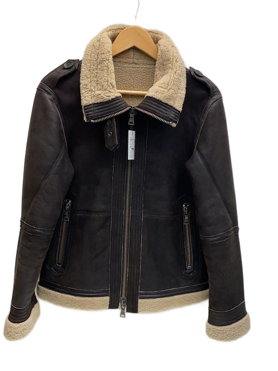 【中古】BURBERRY BLACK LABEL◆レザージャケット・ブルゾン/M/羊革/BRW/無地/BMP25-323-58【メンズウェア】｜2ｎｄ STREET 店