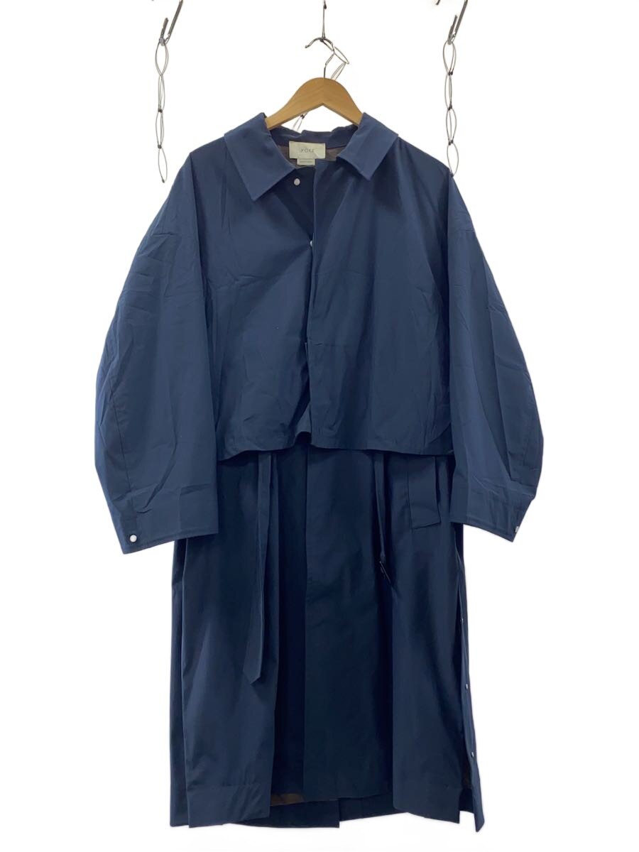 【中古】YOKE◆厚地の外套/S/ポリエステル/NVY/YK19SS0017C【メンズウェア】