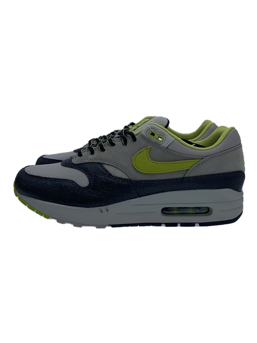 【中古】NIKE◆X HUF AIR MAX 1_X HUF 大気圏 マックス 1/27糎/薄墨色/緑であること/【シューズ】