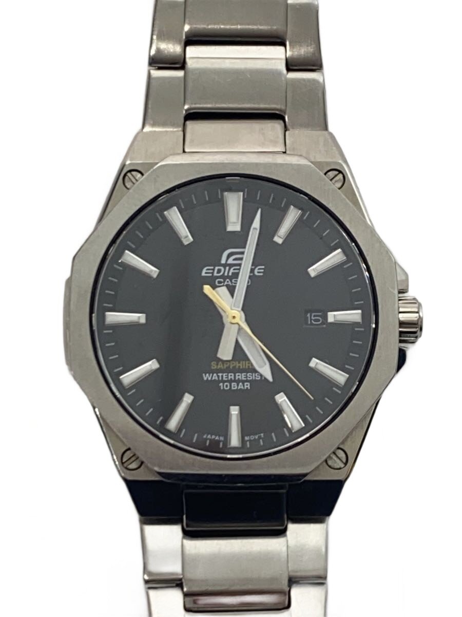 【中古】CASIO◆クォーツ腕時計/アナログ/ステンレス/BLK/SLV/EFR-S108/EDIFICE//【服飾雑貨他】｜2ｎｄ STREET 店 9,095円