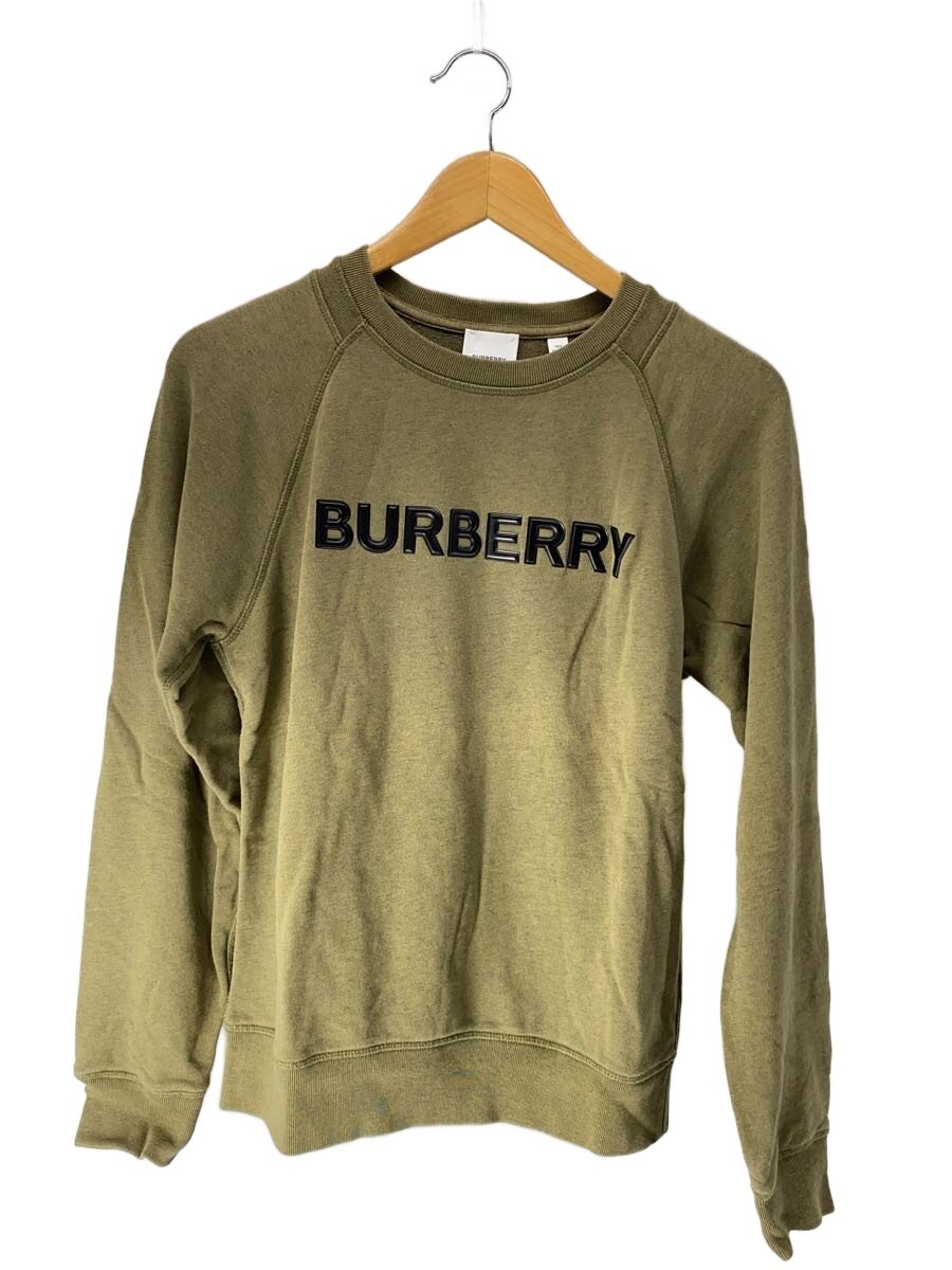 【中古】BURBERRY◆エンボスロゴスウェット/14Y/綿織物/KHK/8012484【レディースお召しもの】