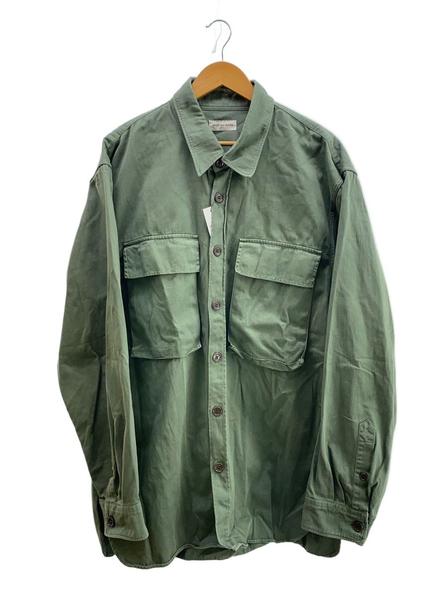 【中古】DRIES VAN NOTEN◆22SS/オーバーサイズシャツ/長袖シャツ/M/コットン/GRN/1157-343-1255【メンズウェア】|2nd STREET 店
