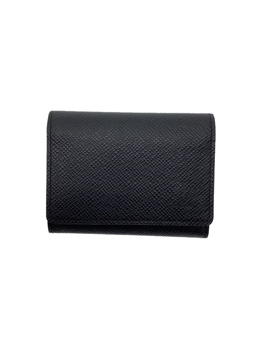 【中古】LOUIS VUITTON◆アンヴェロップ・カルト・ドゥ・ヴィジットNM_タイガ_BLK/牛革/BLK/メンズ【服飾雑貨他】|2nd STREET 店