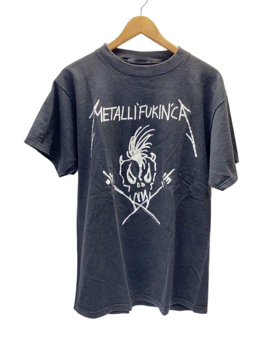 【中古】giant◆90s/METALLICA/METALLI FUCKIN CA/プルオーバー/L/綿織物/BLK【メンズウェア】