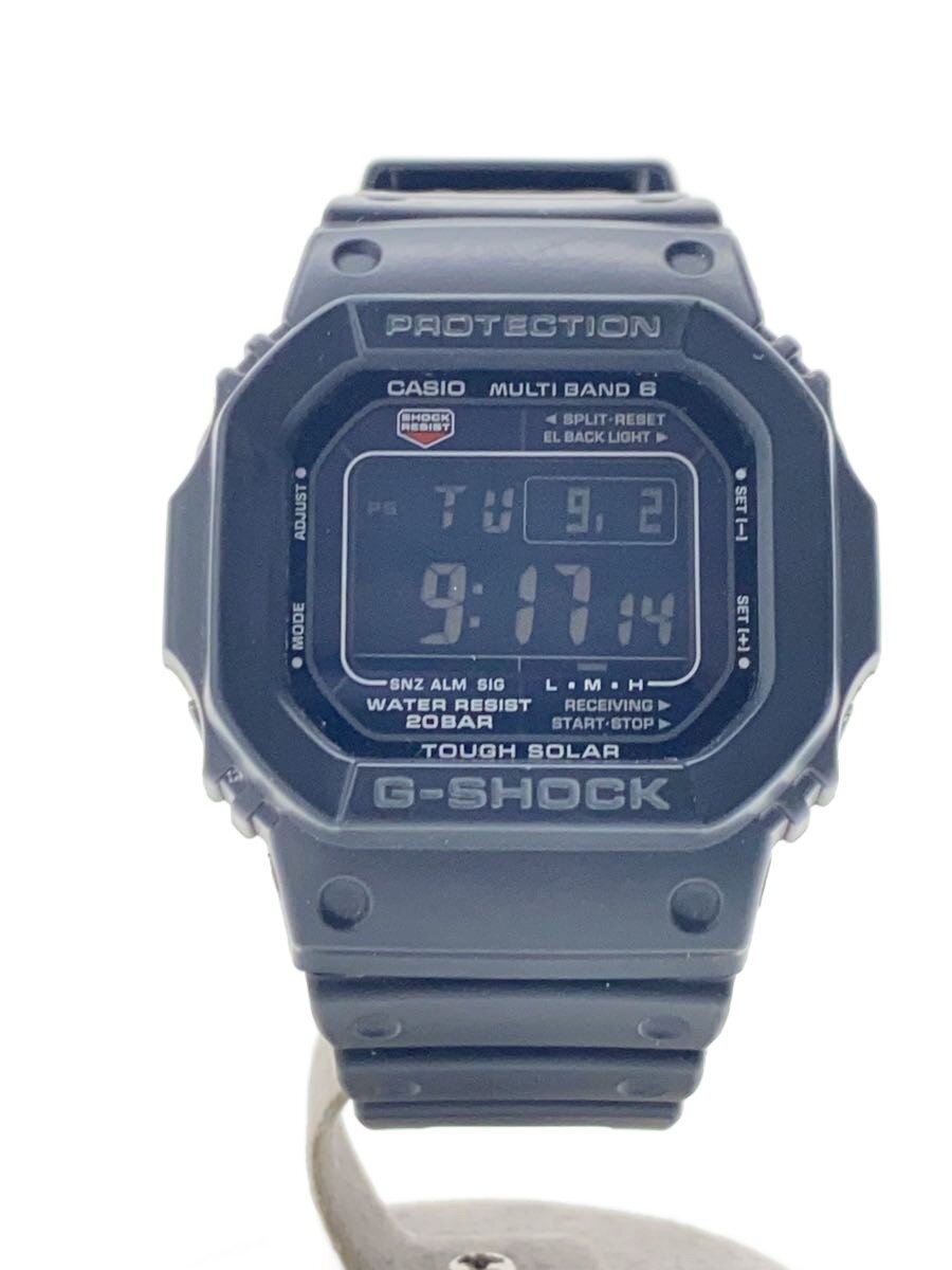 【中古】CASIO◆石英ウオッチ・G-SHOCK/デジタル/天然ゴム/BLK/BLK【服飾雑貨他】