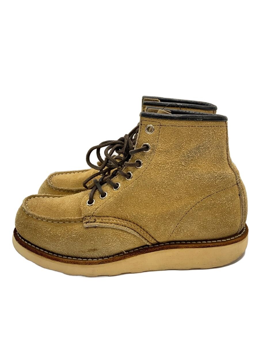 【中古】RED WING◆レースアップブーツ/UK4.5/BEG/スウェード【シューズ】|2nd STREET 店