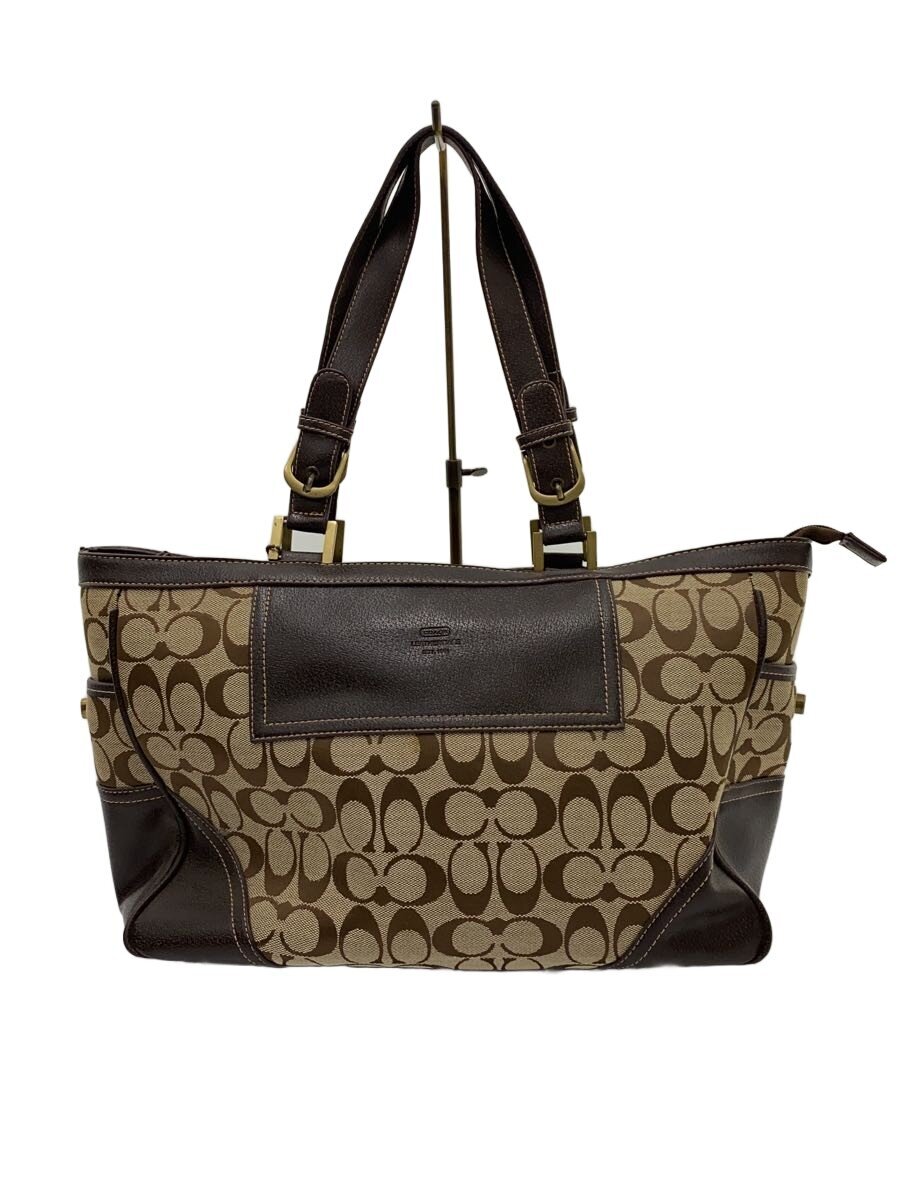 【中古】COACH◆トートバッグ/キャンバス/BEG/総柄/アメリカ製【バッグ】｜2ｎｄ STREET 店