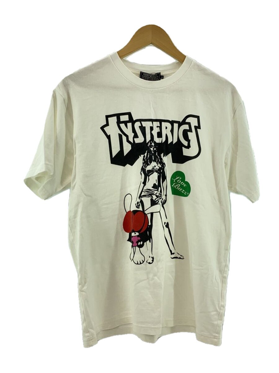 【中古】HYSTERIC◆Tシャツ/M/コットン/WHT/02241CT46【メンズウェア】|2nd STREET 店