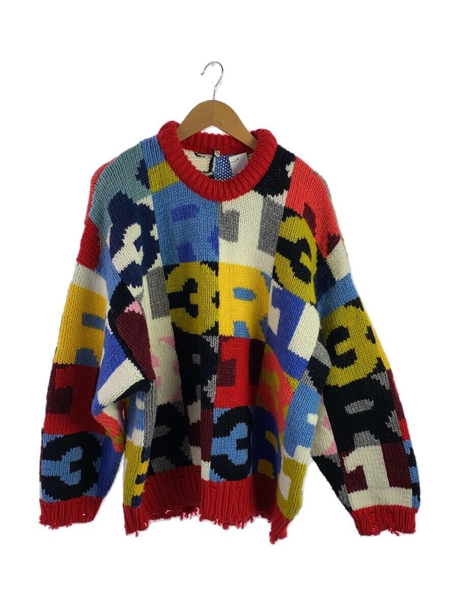 【中古】R13◆R13WY009-Y028/セーター(厚手)/L/アクリル/マルチカラー/総柄【メンズウェア】｜2ｎｄ STREET 店