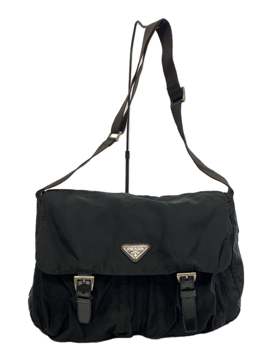 【中古】PRADA◆ショルダーバッグ/ナイロン/BLK/無地/B1738【バッグ】｜2ｎｄ STREET 店