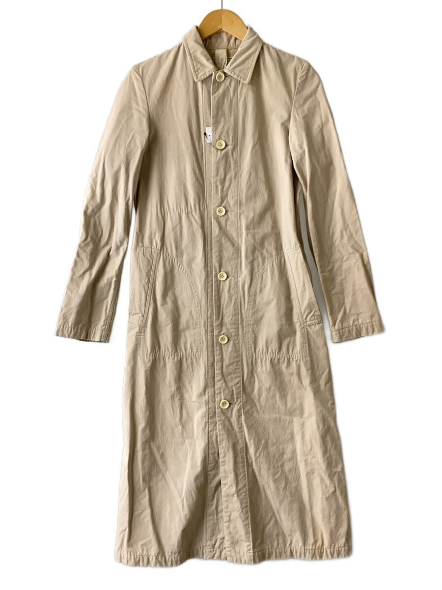 【中古】R\u0026D.M.Co-(OLDMAN’S TAILOR)◆ステンカラー厚地の外套/S/綿織物/BEG/無地//【レディース御召しもの】
