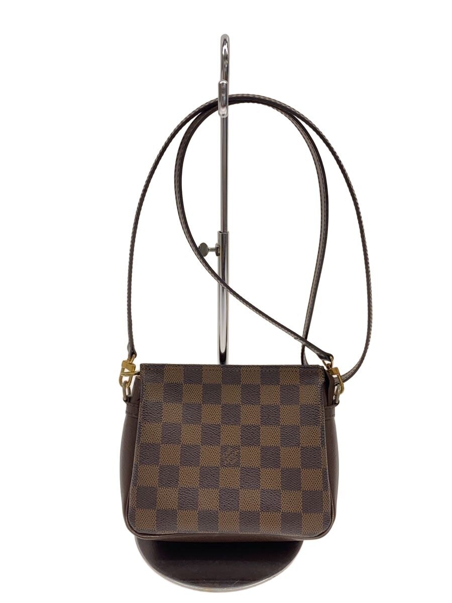 【中古】LOUIS VUITTON◆トゥールス・メイクアップ_ダミエ・エベヌ/PVC/BRW【御徒面子】