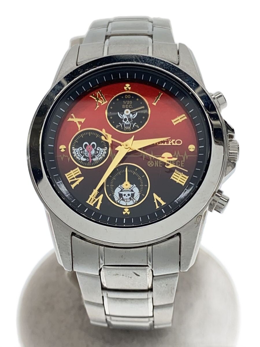 【中古】SEIKO◆石英ウオッチ/ONE PIECE FILM RED共同研究/押さえる2000本/RED/7T92-HCR0//【服飾雑貨他】