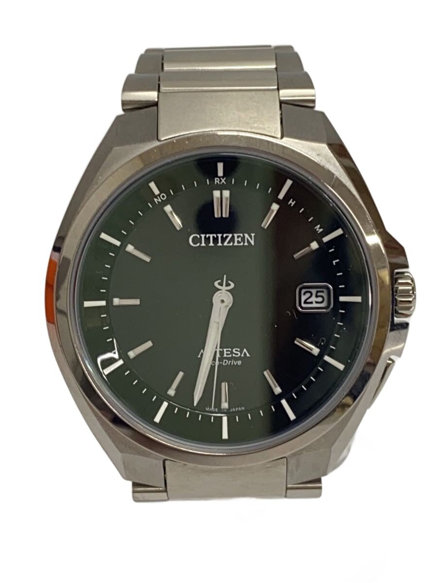 【中古】CITIZEN◆ウオッチ/アナログ/ステンレス鋼/黒いこと/しろがね色/GN-4W-S-12G【服飾雑貨他】
