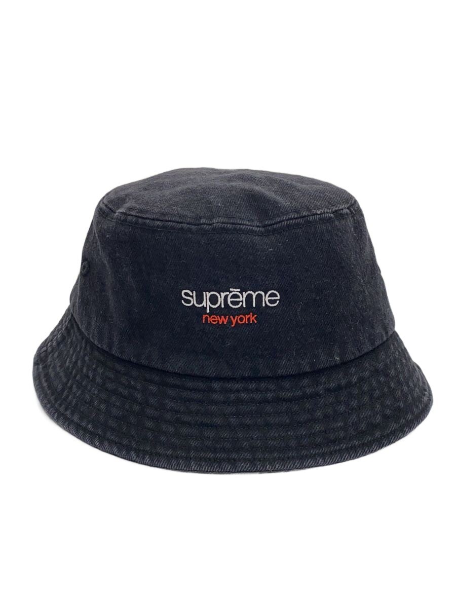 【中古】Supreme◆井戸釣瓶かぶり笠/M/綿織物/BLK/メンズ/25ss/denim crusher【服飾雑貨他】