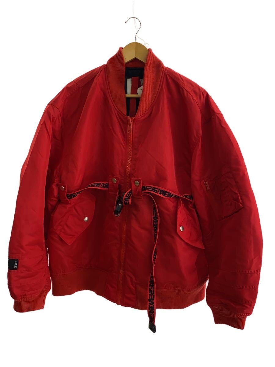 【中古】STUDIO SEVEN◆ブルゾン/M/ナイロン/RED/無地【メンズウェア】|2nd STREET 店