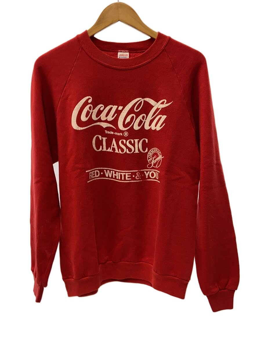【中古】JERZEES◆Coca-Cola/流汗/L/綿織物/RED【メンズウェア】