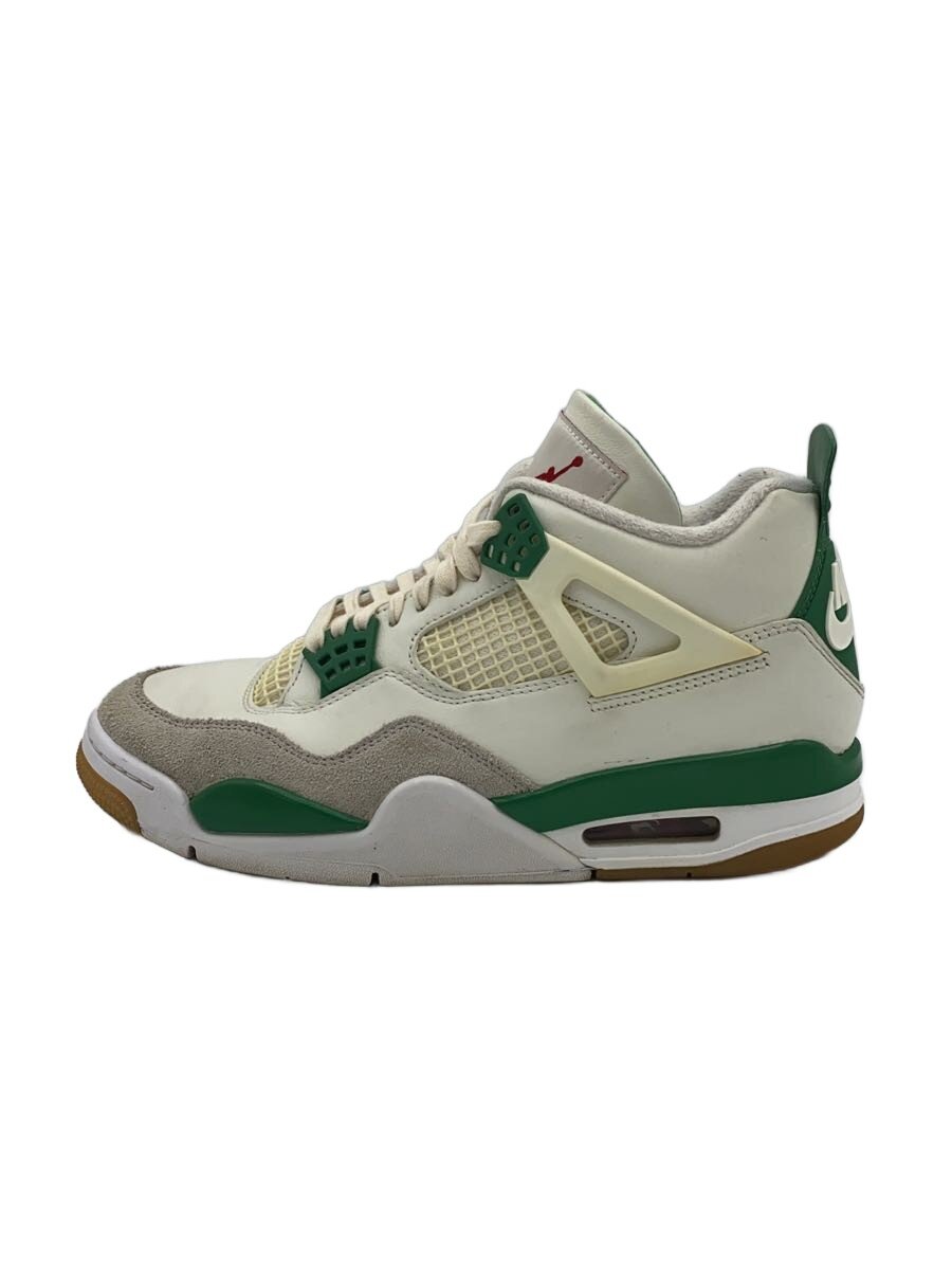 【中古】NIKE◆AIR JORDAN 4 RETRO SP_エアジョーダン4 レトロ 特別/25.5珊/WHT【シューズ】