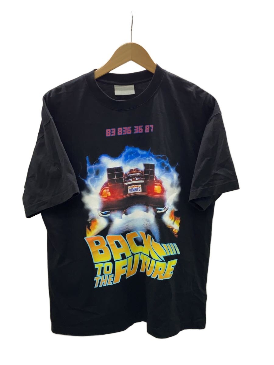 【中古】VETEMENTS◆プルオーバー/S/綿織物/BLK/総柄/VL14TR540B【メンズウェア】