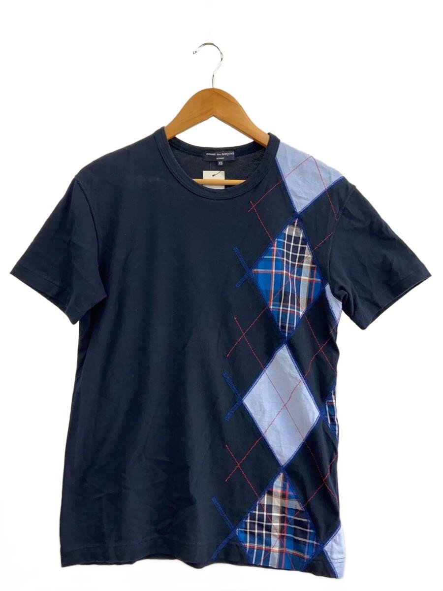 【中古】COMME des GARCONS HOMME◆プルオーバー/XS/綿織物/NVY/HI-T034//【メンズウェア】