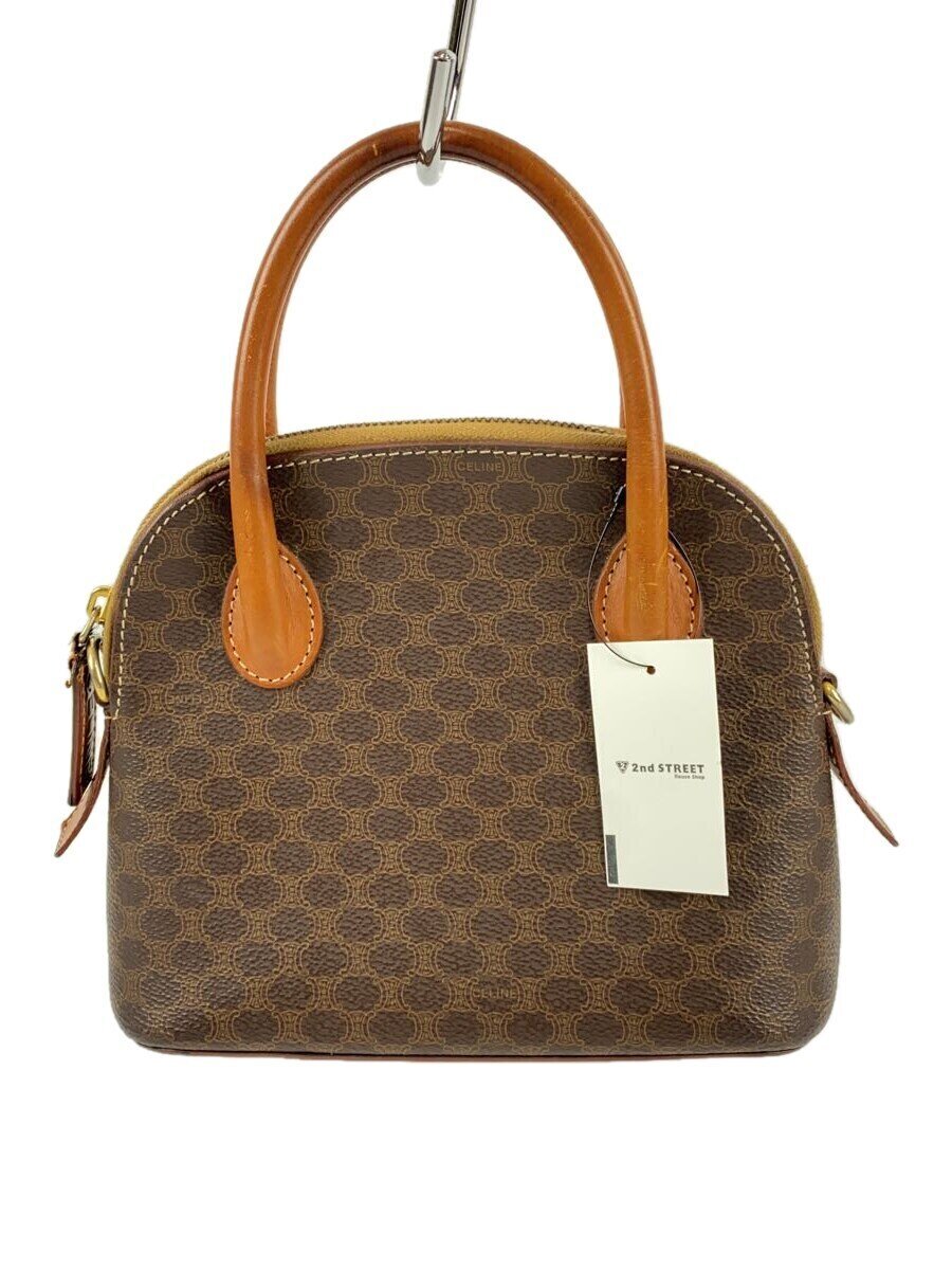 【中古】CELINE◆ハンドバック/--/BRW【御徒面子】