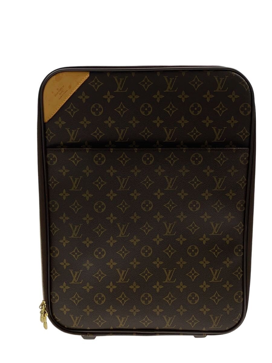 【中古】LOUIS VUITTON◆ペ屁っ放り45_モノグラム・帆布/PVC/BRW【御徒面子】