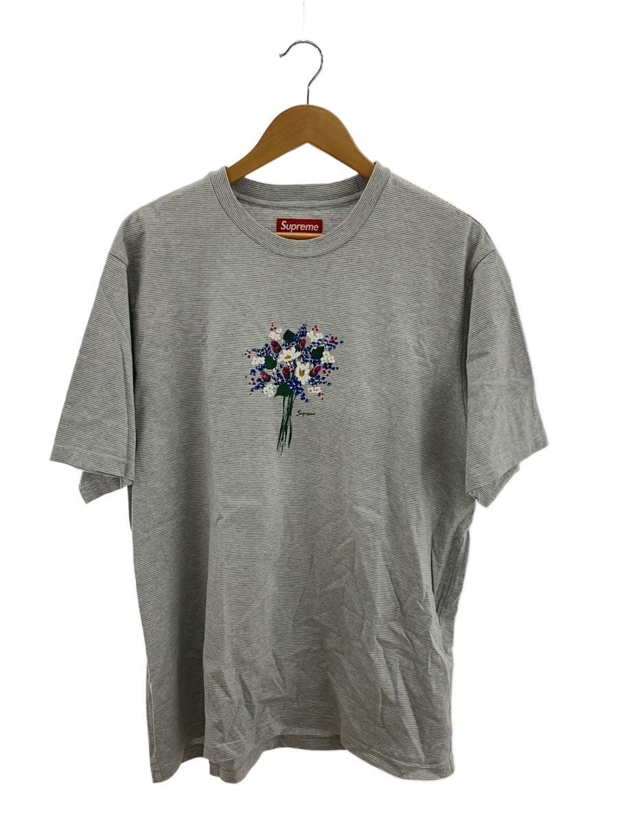 【中古】Supreme◆24SS/Bouquet S/S Top/ティーシャツ/L/綿織物/GRY//【メンズウェア】