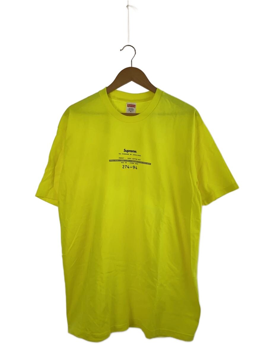 【中古】Supreme◆ティーシャツ/XL/綿織物/YLW/刷り上げる【メンズウェア】
